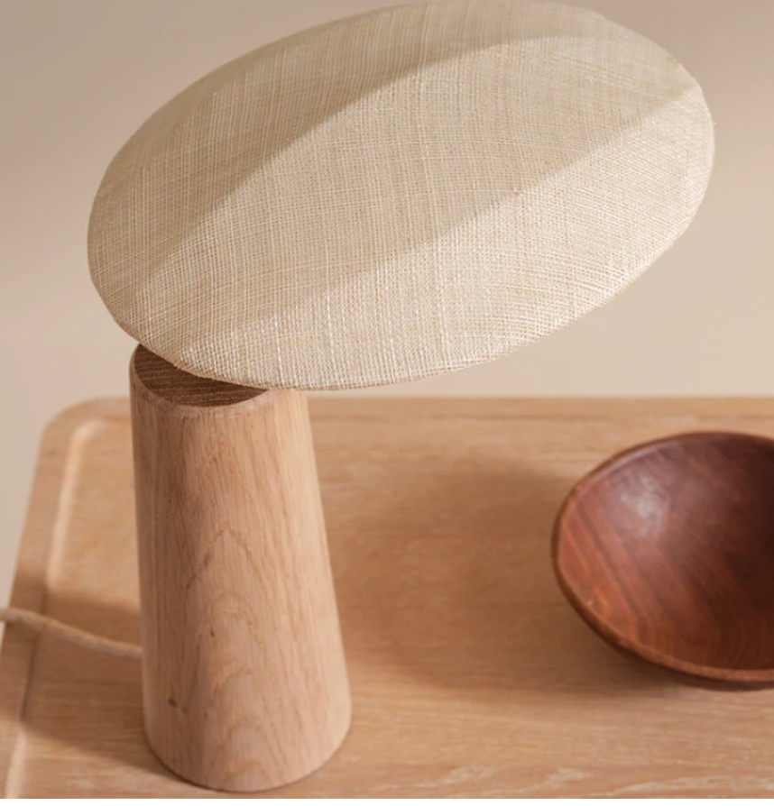 SOLID WOODEN TABLE LAMP