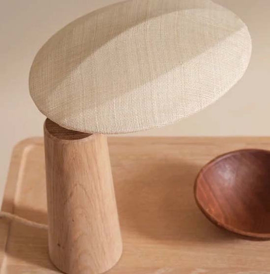 SOLID WOODEN TABLE LAMP